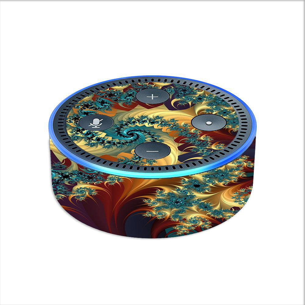  Trippy Floral Swirl Amazon Echo Dot 2nd Gen Skin