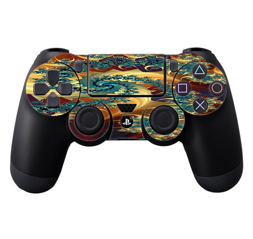  Trippy Floral Swirl Sony Playstation PS4 Controller Skin