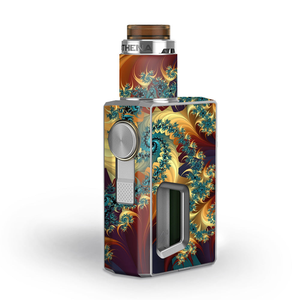  Trippy Floral Swirl Geekvape Athena Squonk Skin