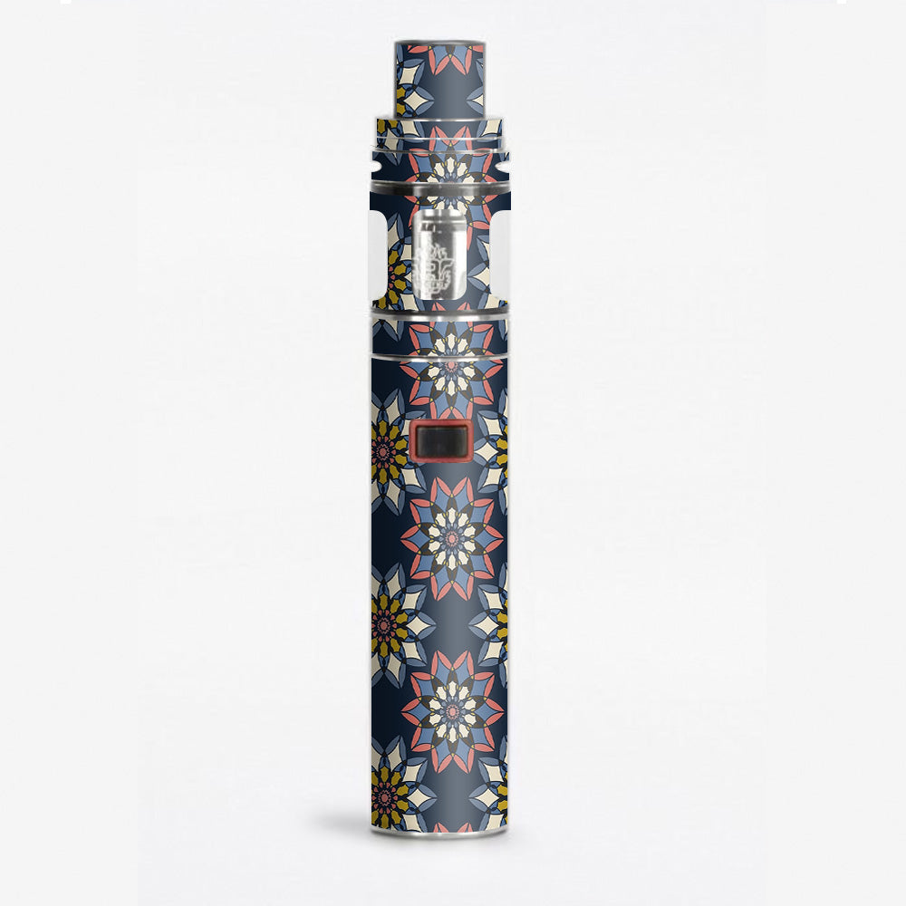  Retro Flowers Pattern Smok Stick X8 Skin