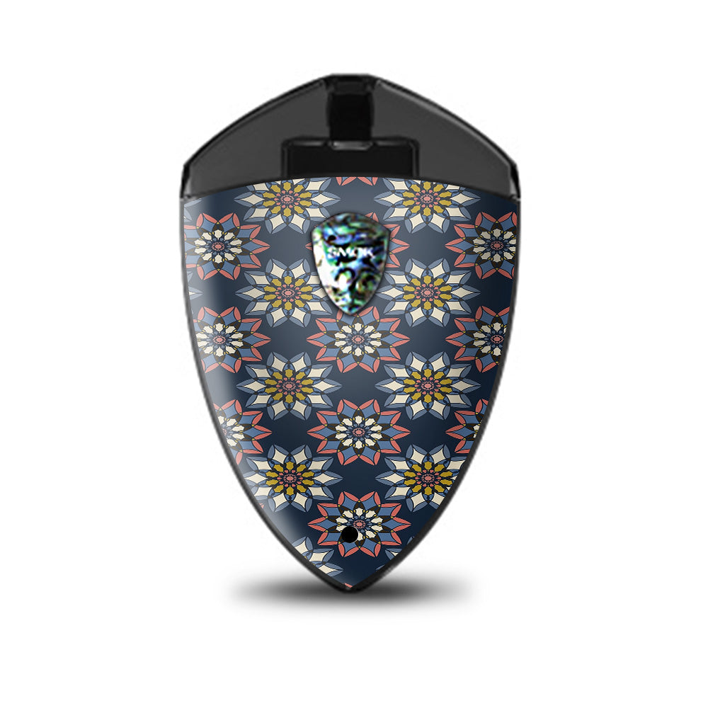  Retro Flowers Pattern Smok Rolo Badge Skin