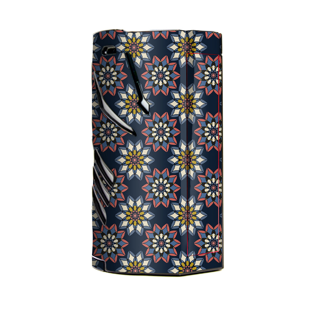  Retro Flowers Pattern T-Priv 3 Smok Skin