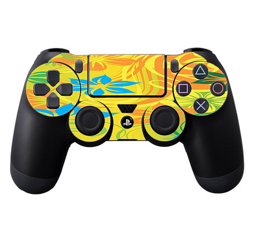  Colorful Floral Pattern Sony Playstation PS4 Controller Skin