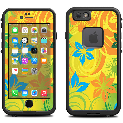  Colorful Floral Pattern Lifeproof Fre iPhone 6 Skin
