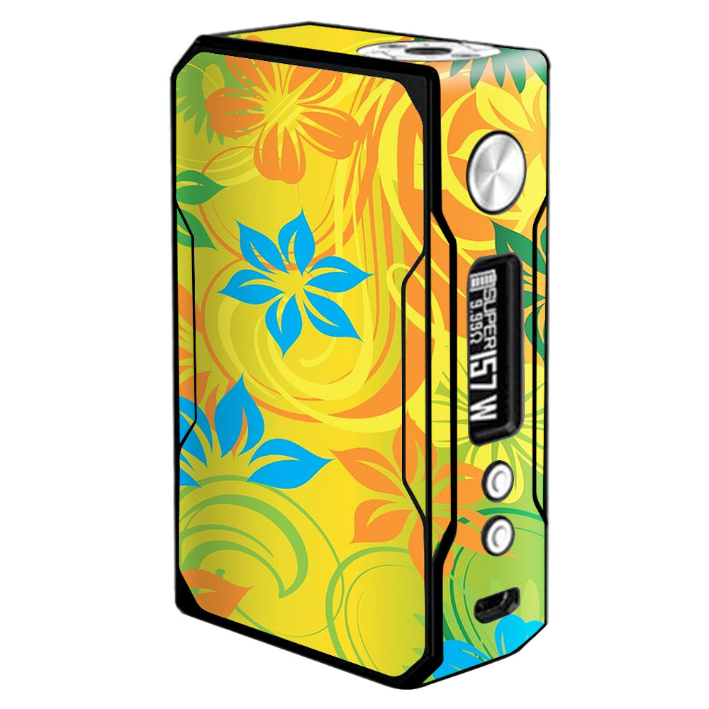  Colorful Floral Pattern Voopoo Drag 157w Skin