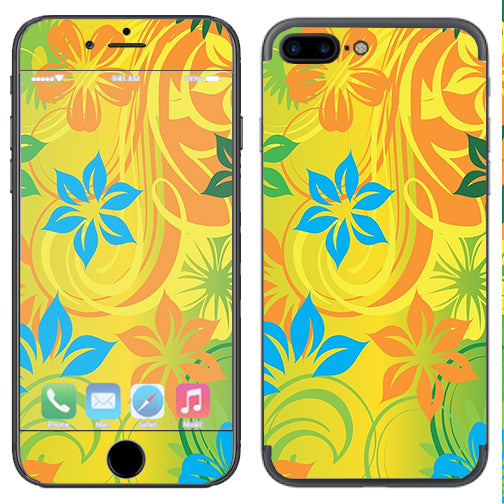  Colorful Floral Pattern Apple  iPhone 7+ Plus / iPhone 8+ Plus Skin