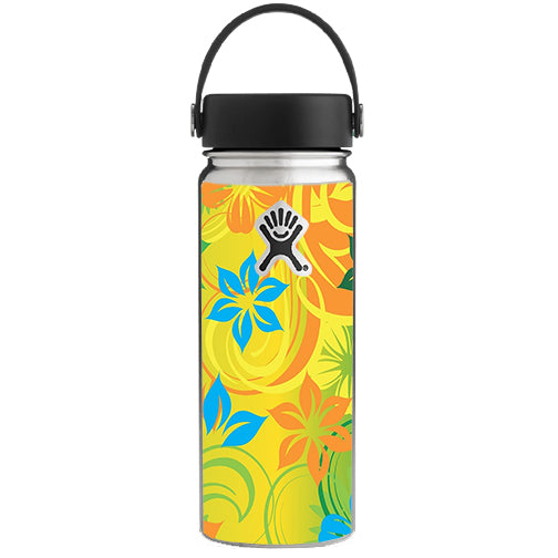  Colorful Floral Pattern Hydroflask 18oz Wide Mouth Skin