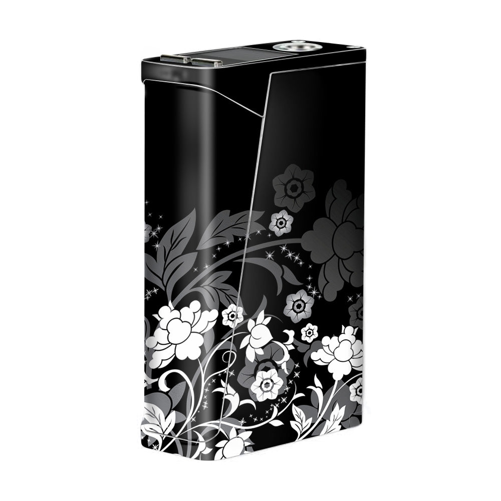  Black Floral Pattern Smok H-Priv Skin