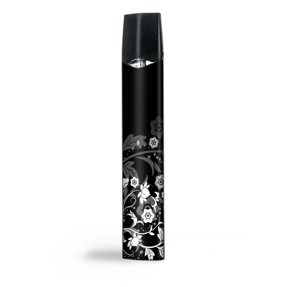  Black Floral Pattern Smok Infinix Ultra Portable Skin