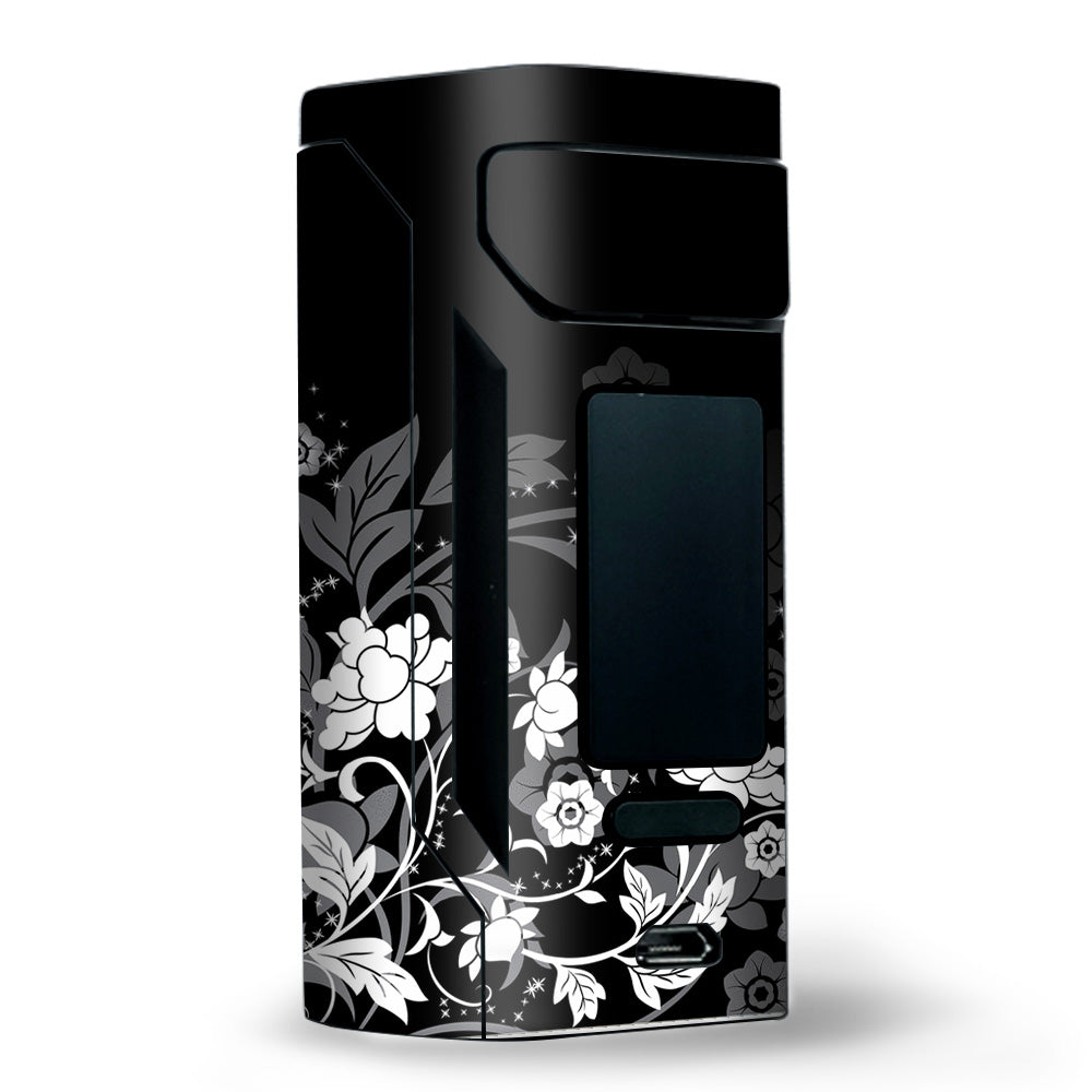  Black Floral Pattern Wismec RX2 20700 Skin