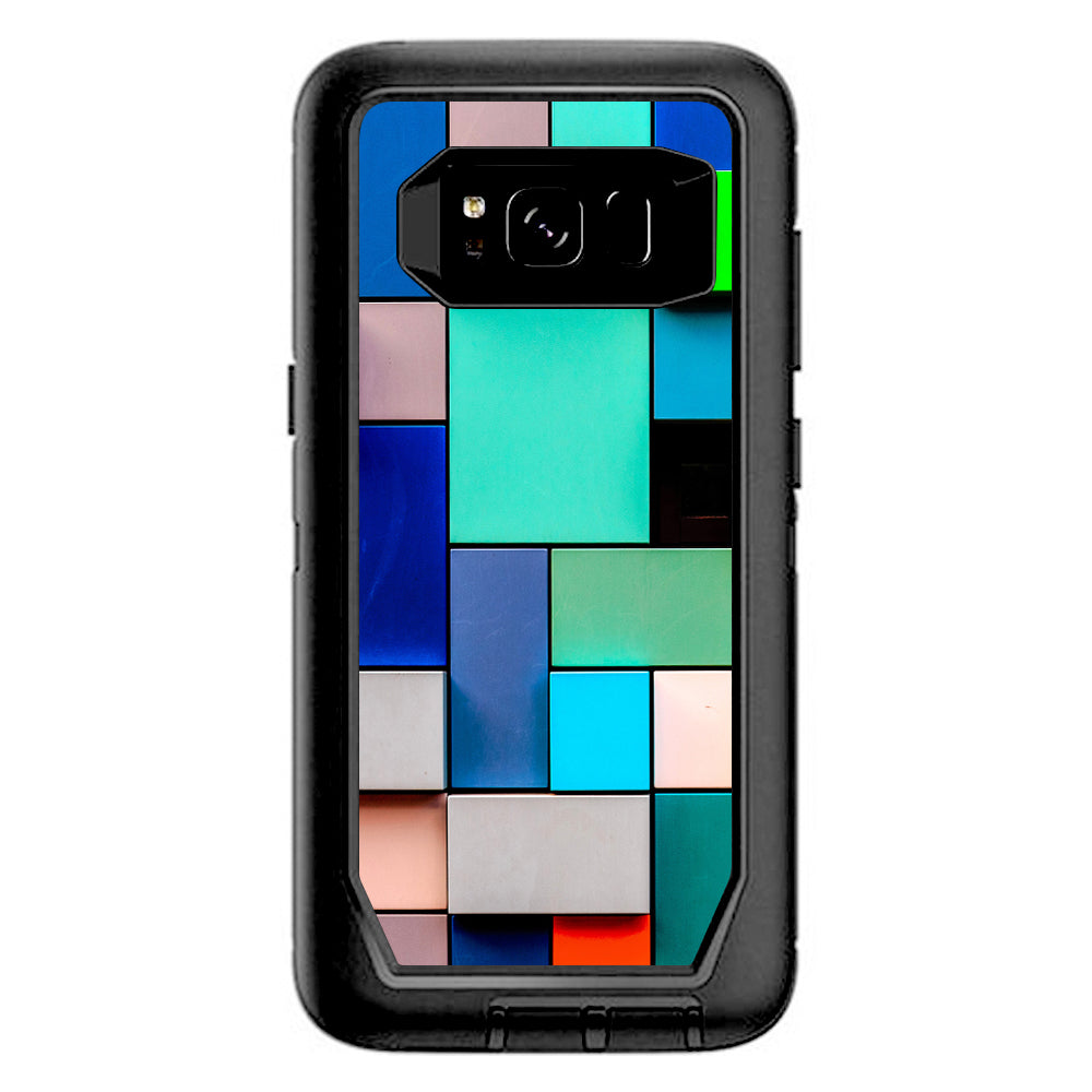  Textures Squares Otterbox Defender Samsung Galaxy S8 Skin