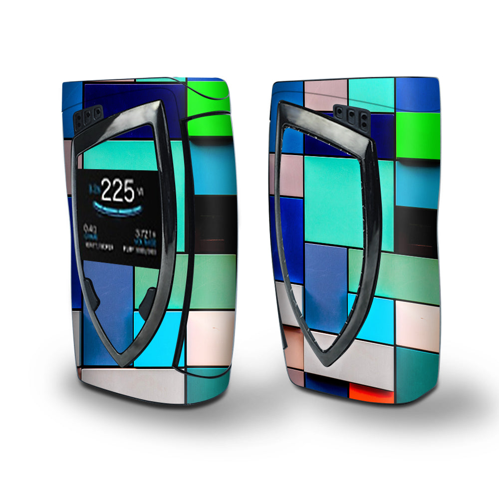 Skin Decal Vinyl Wrap for Smok Devilkin Kit 225w Vape (includes TFV12 Prince Tank Skins) skins cover/ Textures Squares