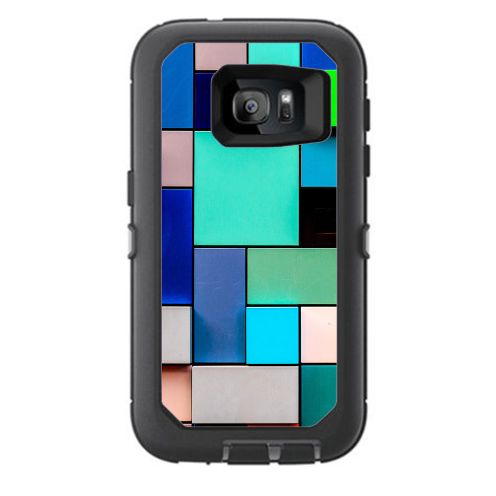  Textures Squares Otterbox Defender Samsung Galaxy S7 Skin