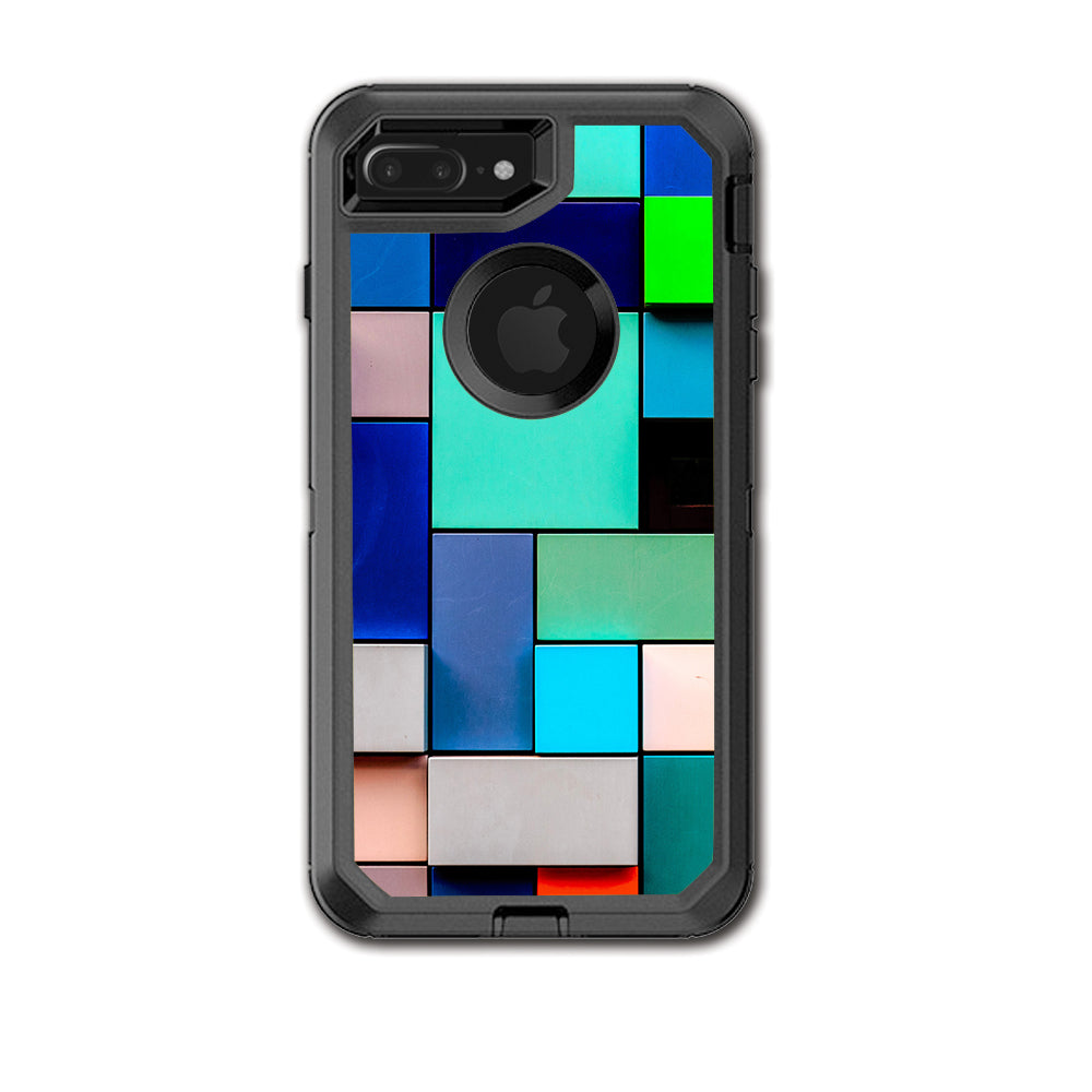  Textures Squares Otterbox Defender iPhone 7+ Plus or iPhone 8+ Plus Skin