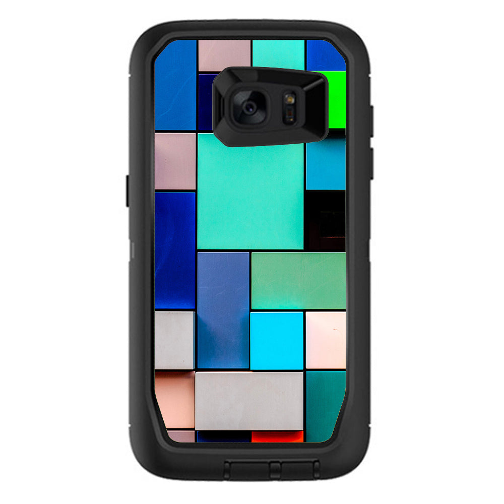  Textures Squares Otterbox Defender Samsung Galaxy S7 Edge Skin