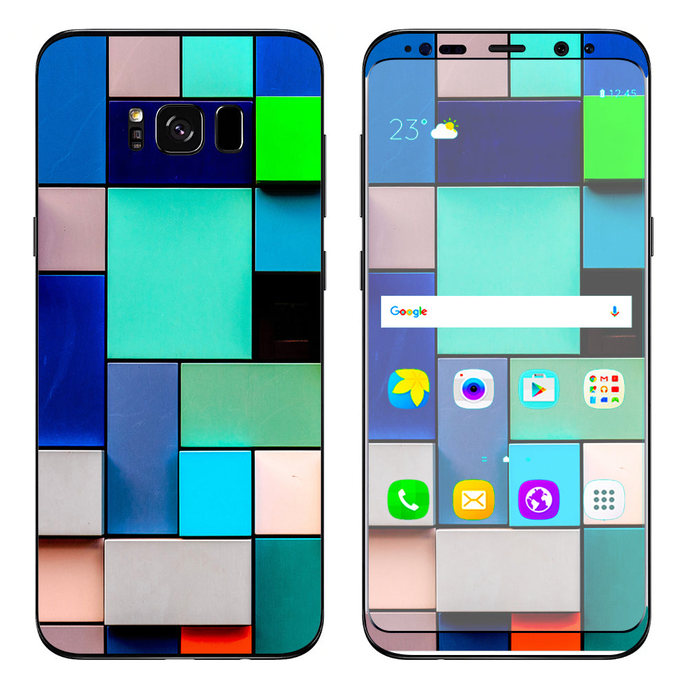 Textures Squares Samsung Galaxy S8 Skin