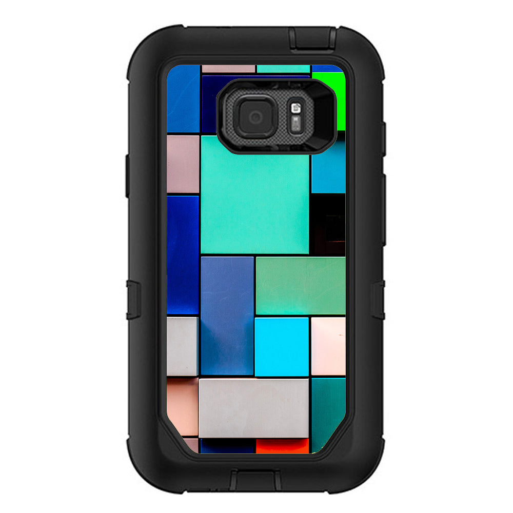  Textures Squares Otterbox Defender Samsung Galaxy S7 Active Skin