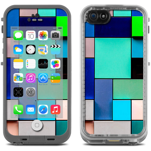  Textures Squares Lifeproof Fre iPhone 5C Skin