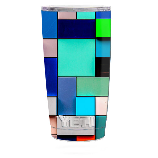  Textures Squares Yeti 20oz Rambler Tumbler Skin