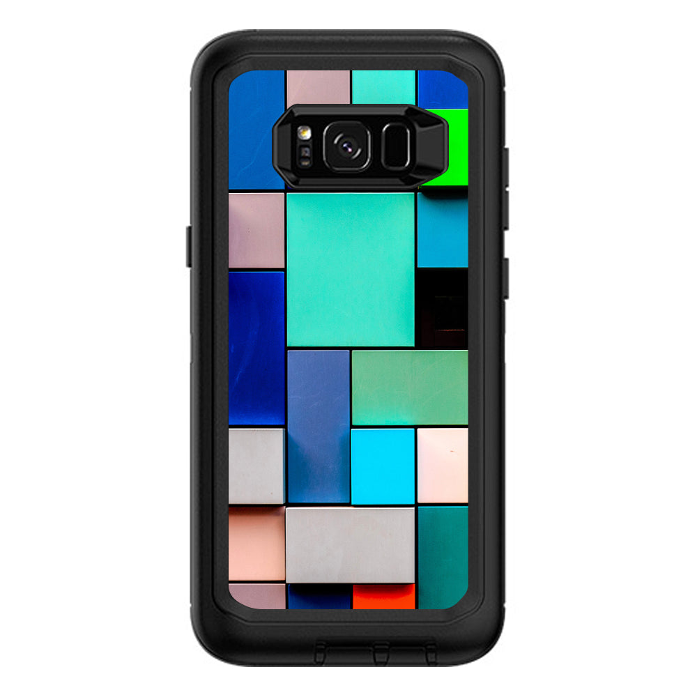  Textures Squares Otterbox Defender Samsung Galaxy S8 Plus Skin