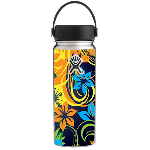  Tropical Flowers Hydroflask 18oz Wide Mouth Skin