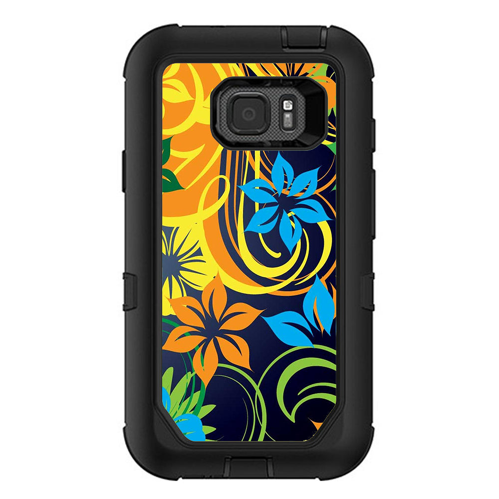  Tropical Flowers Otterbox Defender Samsung Galaxy S7 Active Skin