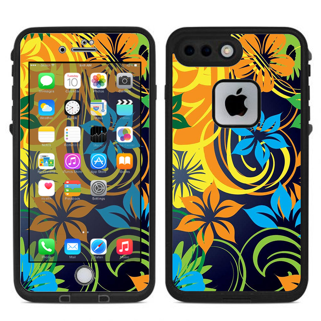 Tropical Flowers Lifeproof Fre iPhone 7 Plus or iPhone 8 Plus Skin