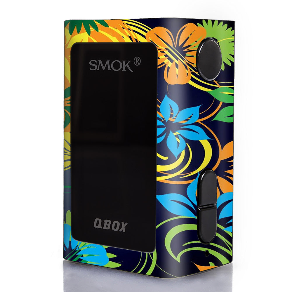  Tropical Flowers Smok Q-Box Skin