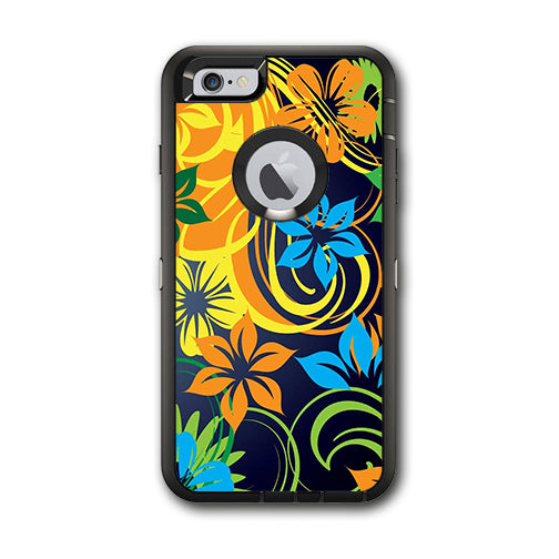  Tropical Flowers Otterbox Defender iPhone 6 PLUS Skin