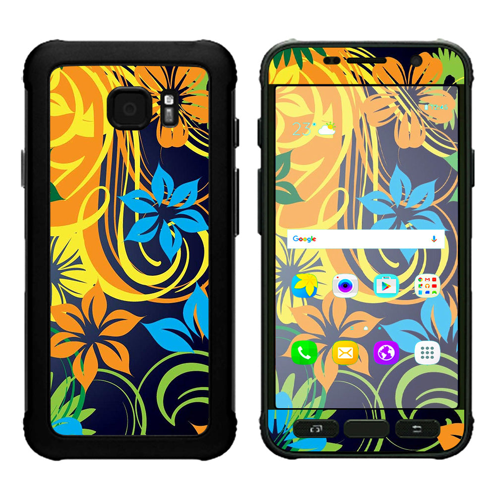  Tropical Flowers Samsung Galaxy S7 Active Skin