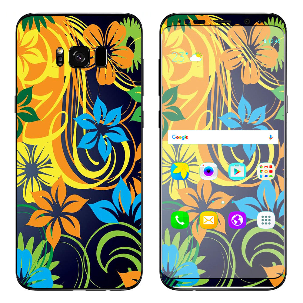  Tropical Flowers Samsung Galaxy S8 Skin