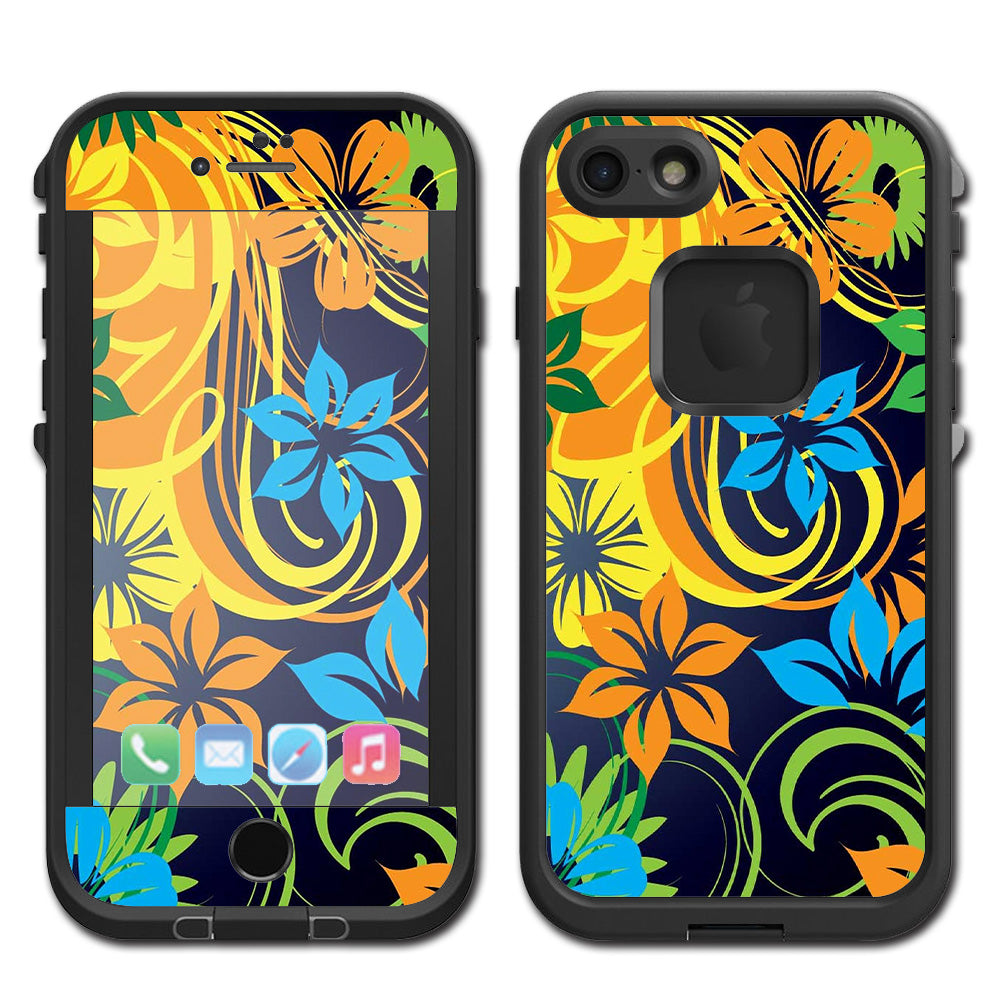  Tropical Flowers Lifeproof Fre iPhone 7 or iPhone 8 Skin