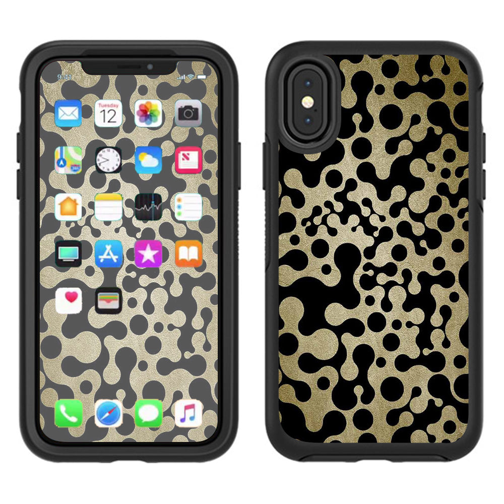  Abstract Trippy Pattern Otterbox Defender Apple iPhone X Skin