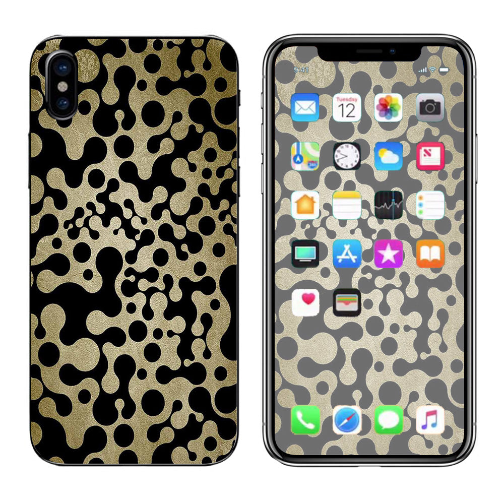  Abstract Trippy Pattern Apple iPhone X Skin