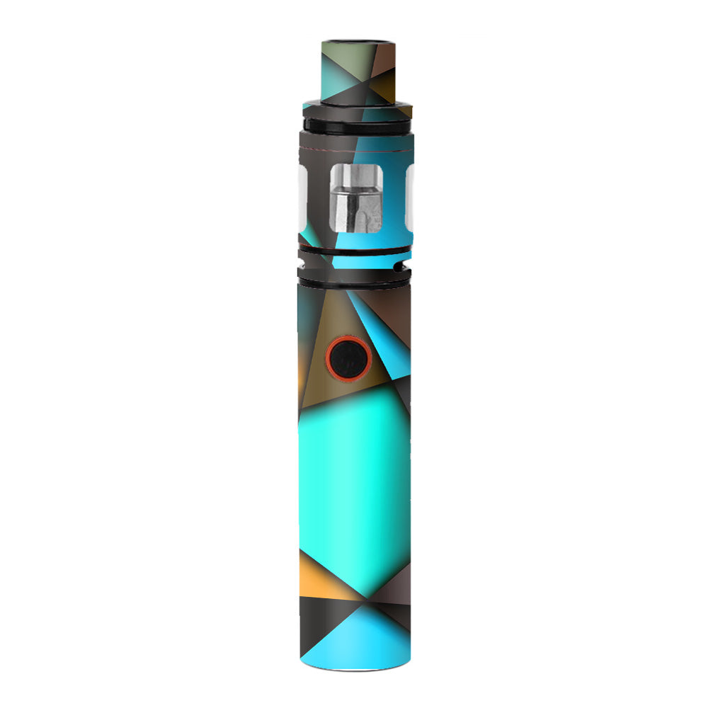  Awesome Blue Gold Pattern Smok Stick V8 Skin