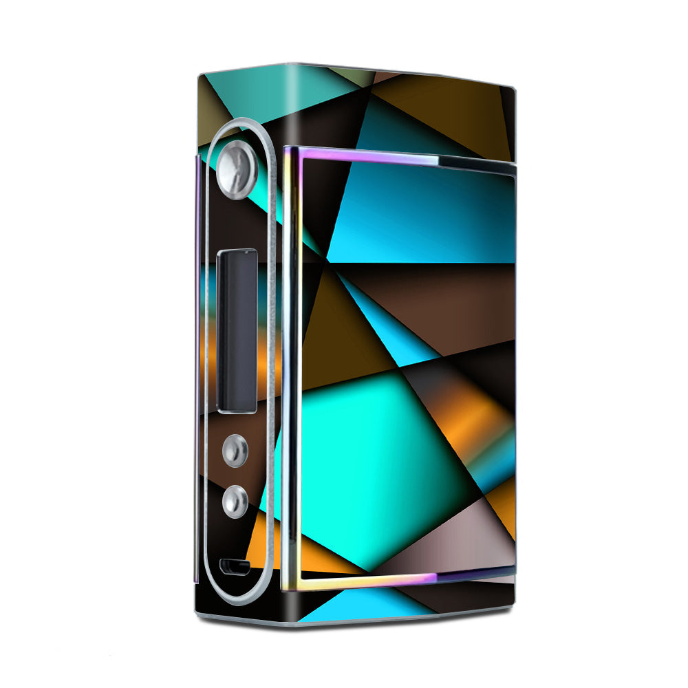  Awesome Blue Gold Pattern Too VooPoo Skin