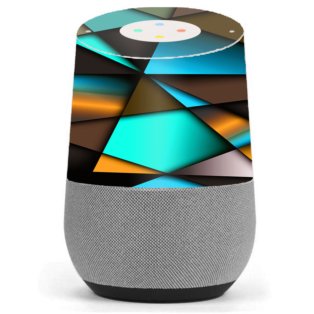  Awesome Blue Gold Pattern Google Home Skin