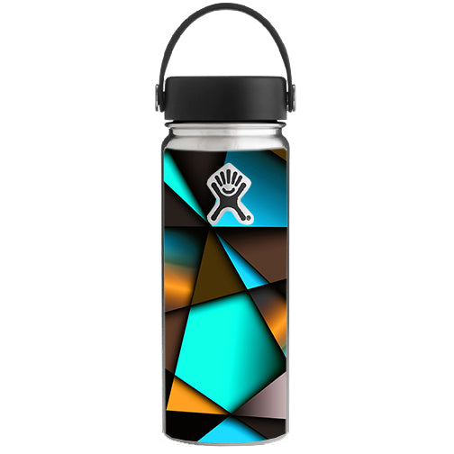  Awesome Blue Gold Pattern Hydroflask 18oz Wide Mouth Skin