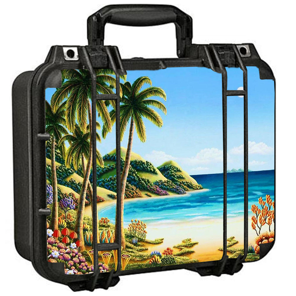  Beach Water Palm Trees Pelican Case 1400 Skin