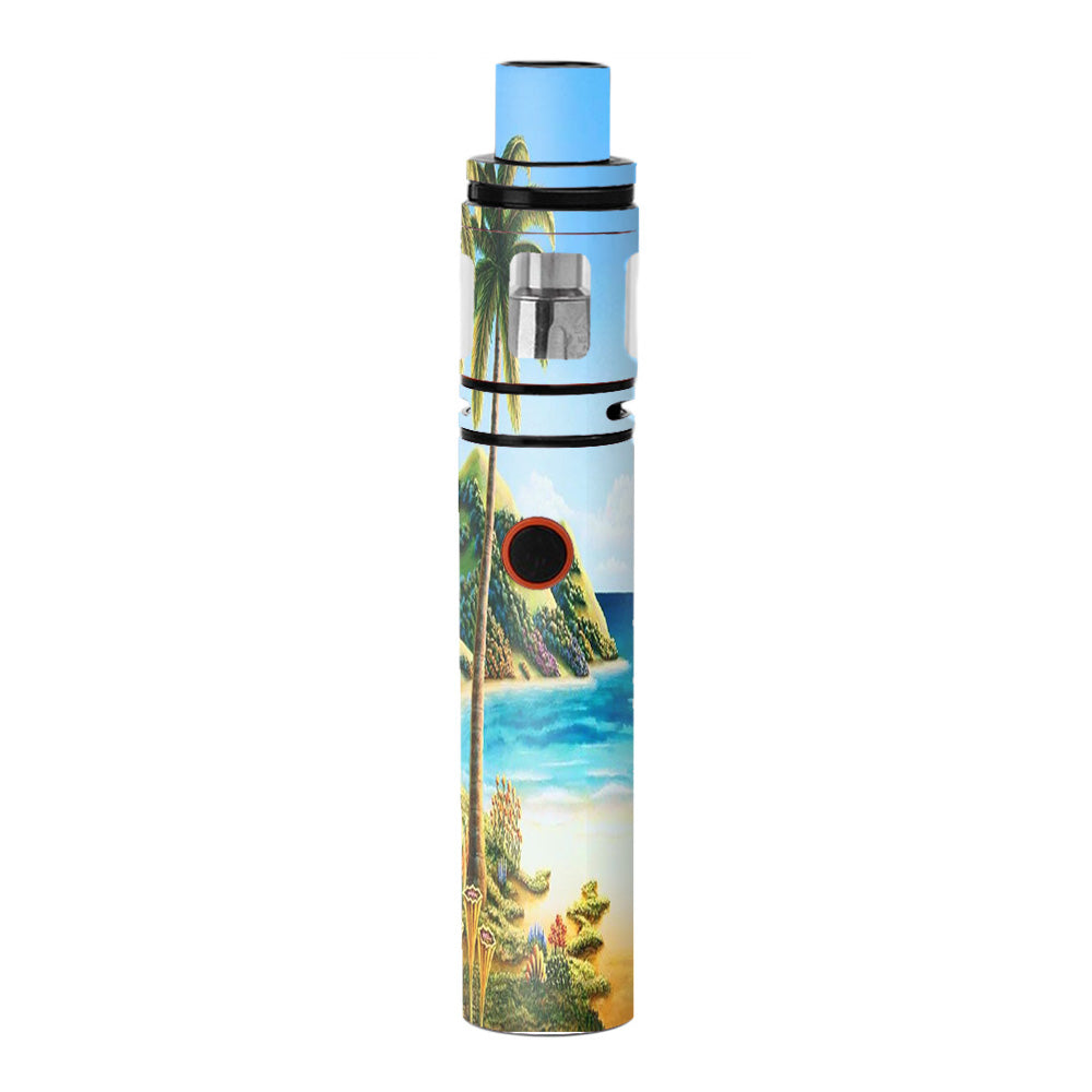  Beach Water Palm Trees Smok Stick V8 Skin