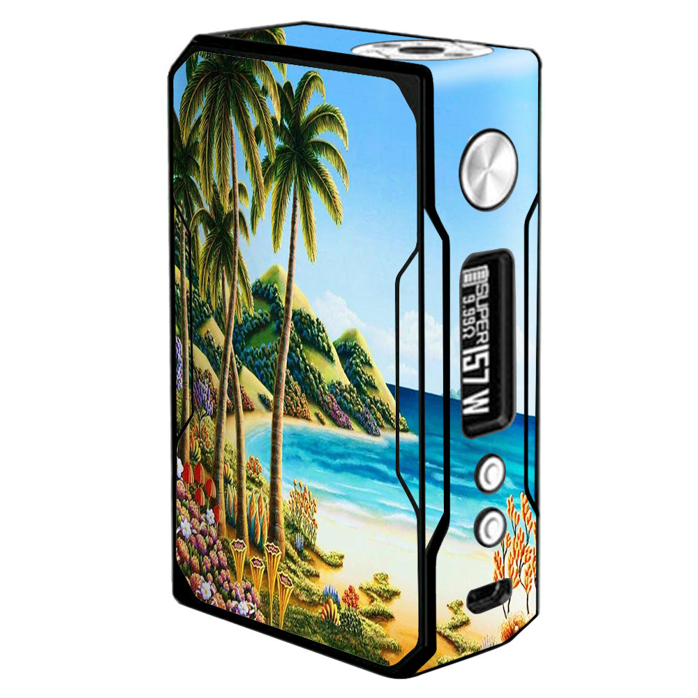  Beach Water Palm Trees Voopoo Drag 157w Skin