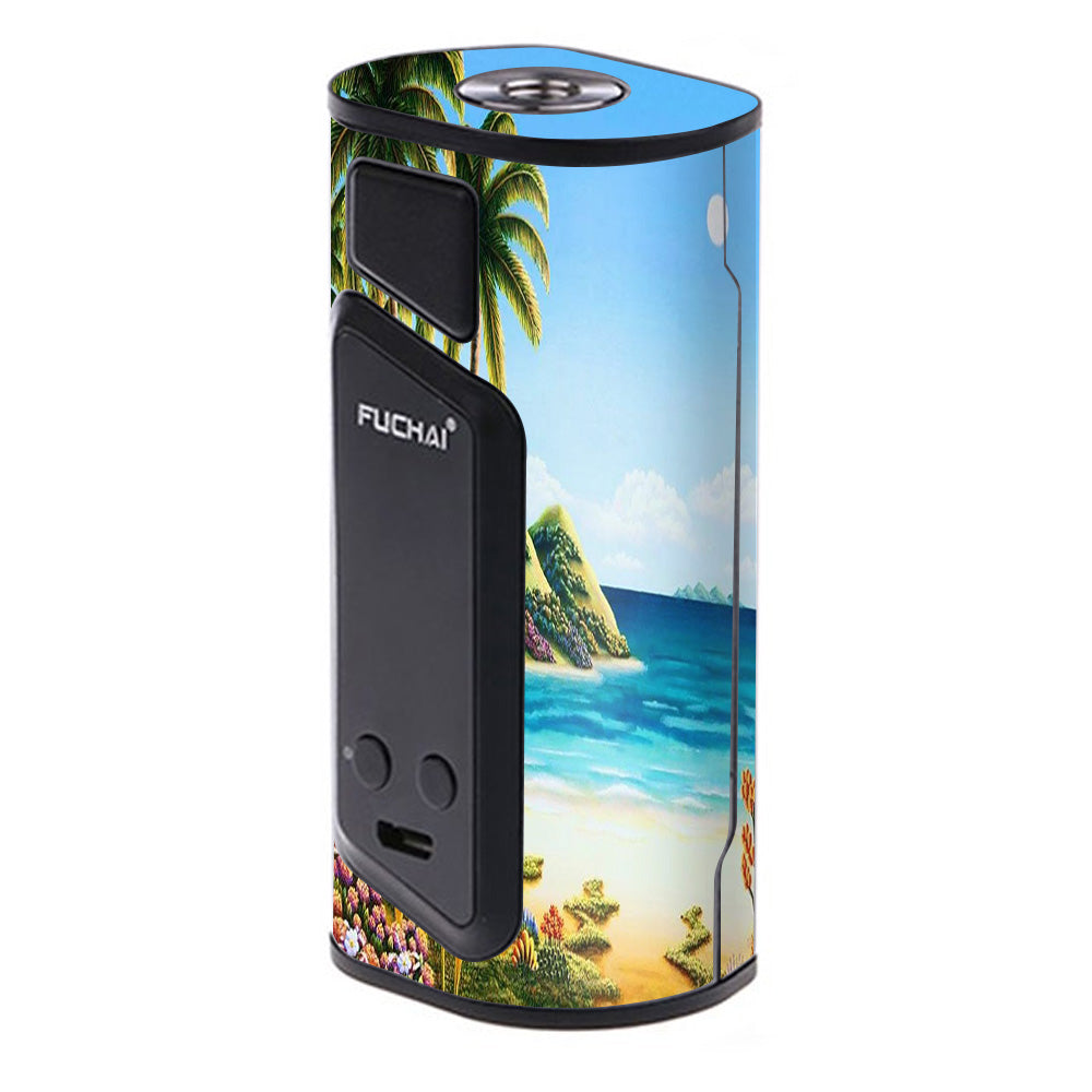  Beach Water Palm Trees Sigelei Fuchai Duo-3 Skin