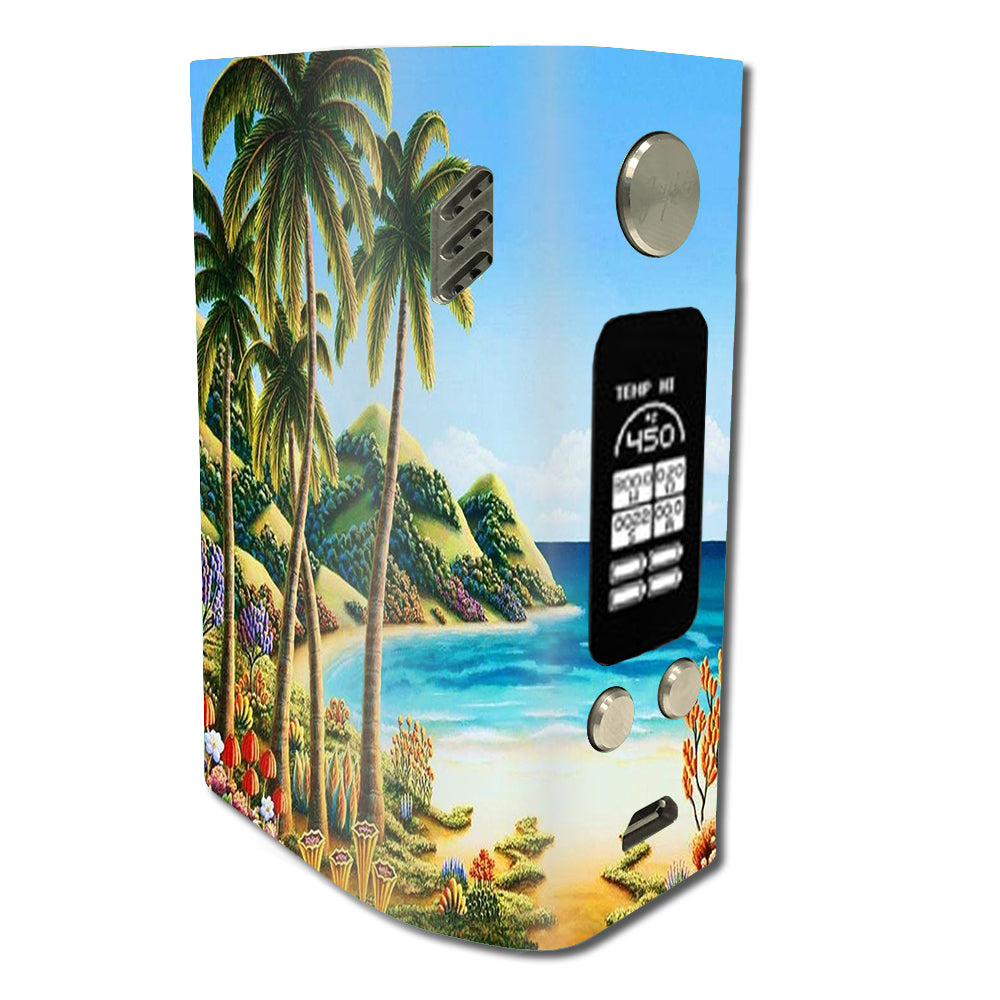  Beach Water Palm Trees Wismec Reuleaux RX300 Skin