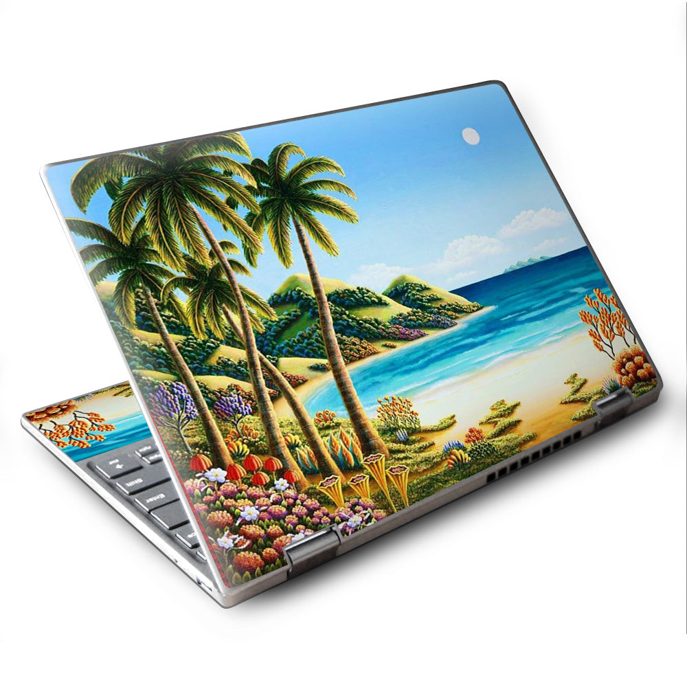  Beach Water Palm Trees Lenovo Yoga 710 11.6" Skin