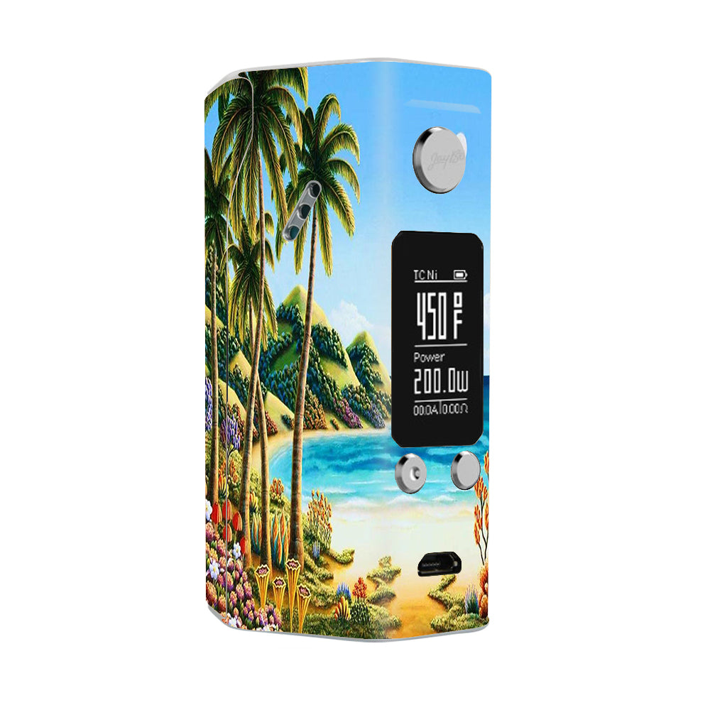  Beach Water Palm Trees Wismec Reuleaux RX200S Skin
