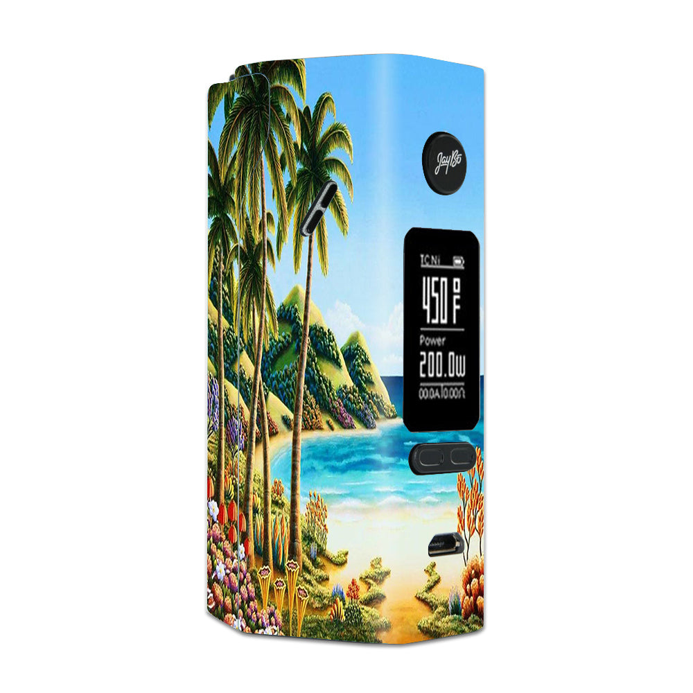  Beach Water Palm Trees Wismec Reuleaux RX 2/3 combo kit Skin