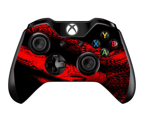  Aztec Lion Red Microsoft Xbox One Controller Skin