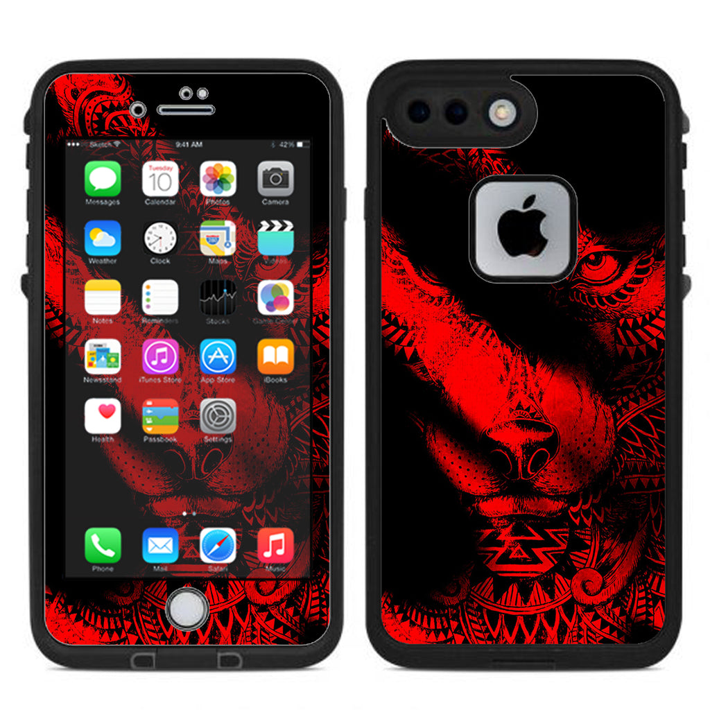  Aztec Lion Red Lifeproof Fre iPhone 7 Plus or iPhone 8 Plus Skin