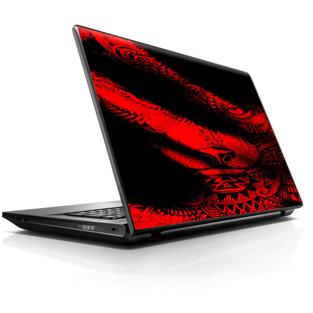  Aztec Lion Red Universal 13 to 16 inch wide laptop Skin