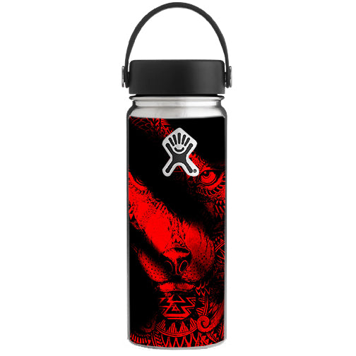  Aztec Lion Red Hydroflask 18oz Wide Mouth Skin